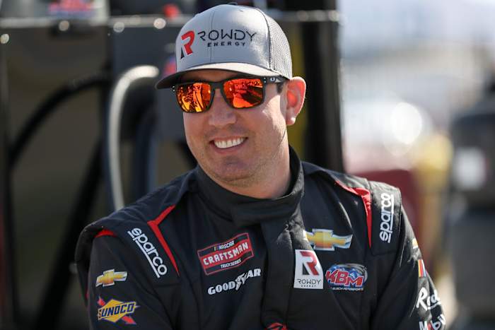 Kyle Busch faces a must-win situation Sunday at the Charlotte Motor Speedway Roval if he hopes to continue his quest for a third NASCAR Cup championship. (Photo by Meg Oliphant/Getty Images)